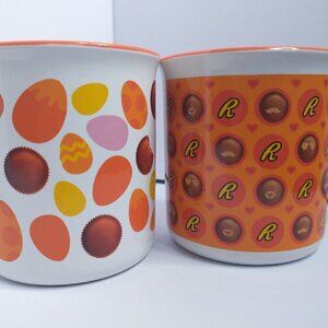 Reese's Peanut Butter Cups Mug Galerie Lot of 2 Easter Coffee Ceramic Cup 10 oz